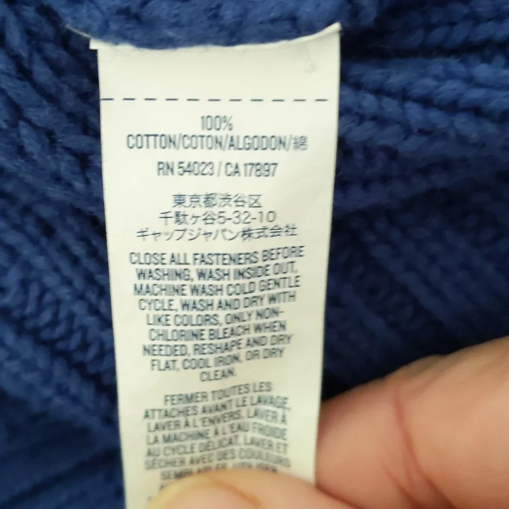 Old Navy Royal Blue Knit Kids cardigan 100% Cotton 5T\5A Classic spring